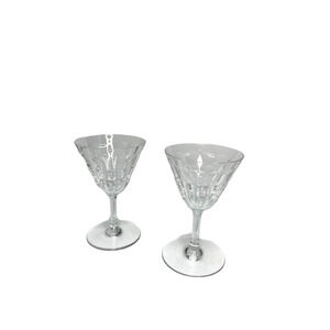 Baccarat Clear Crystal Glasses Set of Two